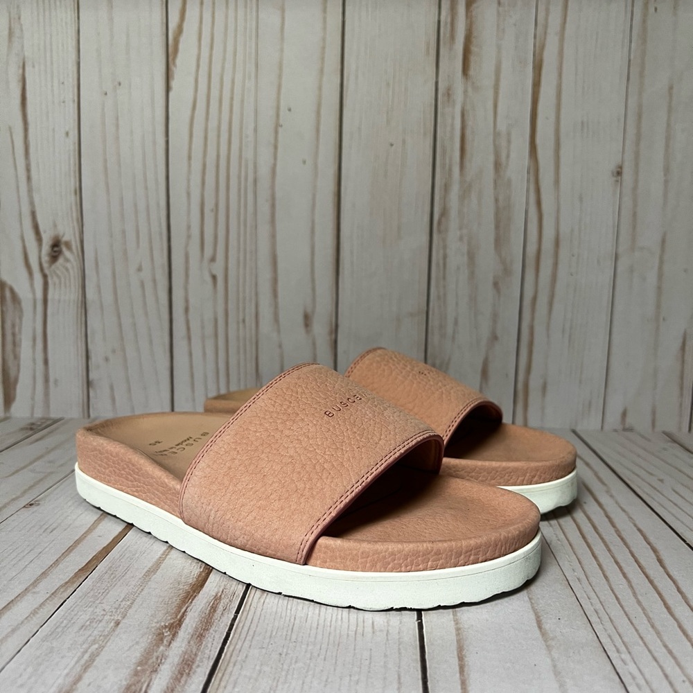 Buscemi Nubuck Slide Sandal Pale Pink Sz 35 / 5